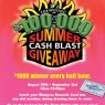 Foxwoods Summer Giveaway Cash Blast Poster/Ads/Table Tents