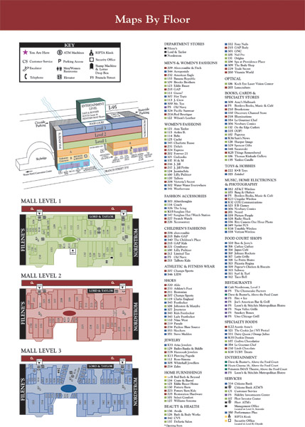 Providence Place Mall Map Illustrations « Betsy Gold